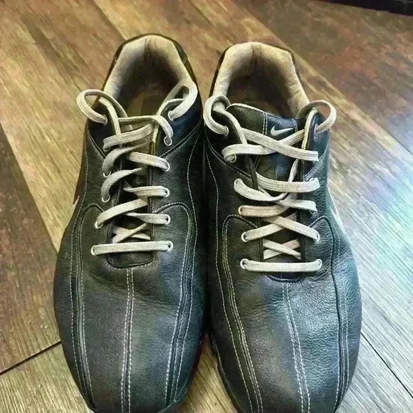 NIKE air men’s black golf shoes size 10.5w wide - Picture 3 of 6